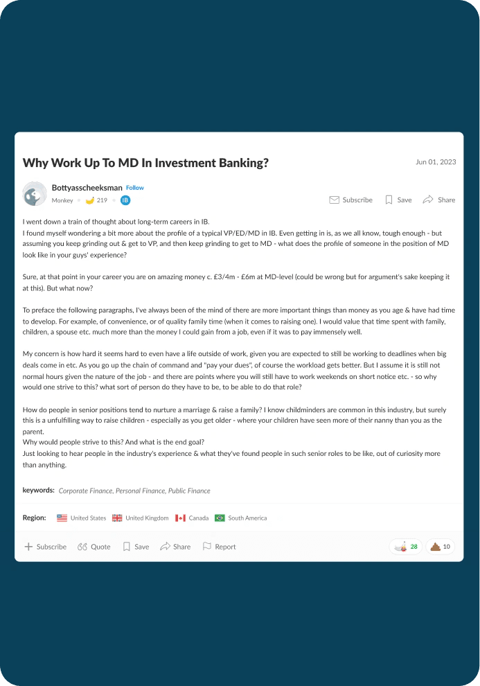 Wall Street Oasis forum thread page