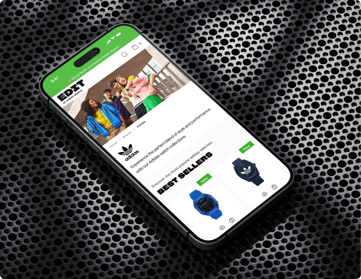 EDIT mobile homepage on a phone